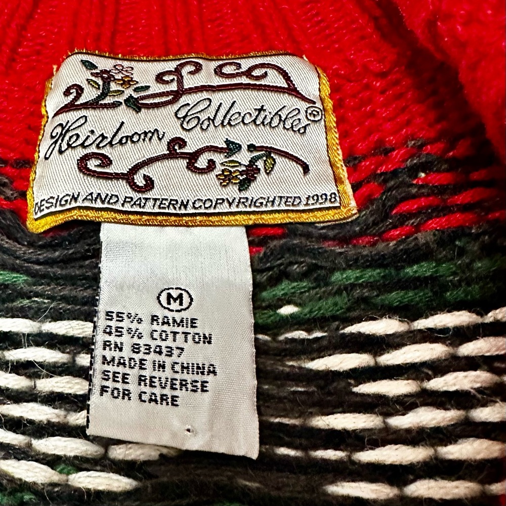 Cottagecore Festive Button Patchwork Cardigan Sha… - image 4